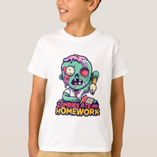 Zombies Ate My Homework T-Shirt