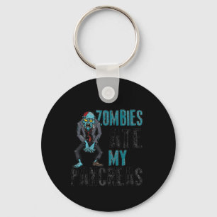 Zombies Ate My Pancreas Diabetes Awareness Hallowe Keychain