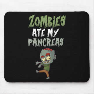 Zombies Ate My Pancreas T1d Type 1 Diabetes Girl K Mouse Pad