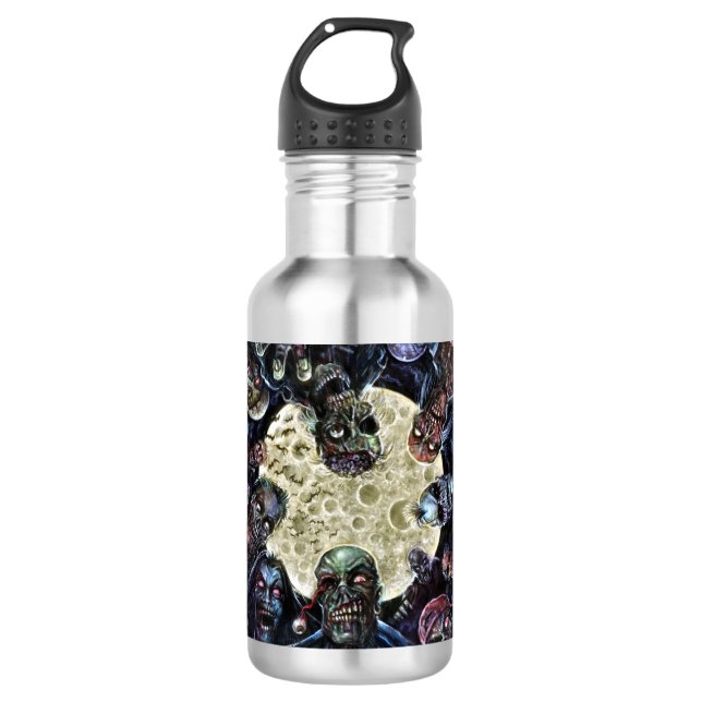 Zombies Attack (Zombie Horde) 532 Ml Water Bottle (Front)