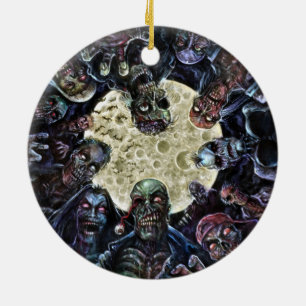 Zombies Attack (Zombie Horde) Ceramic Ornament