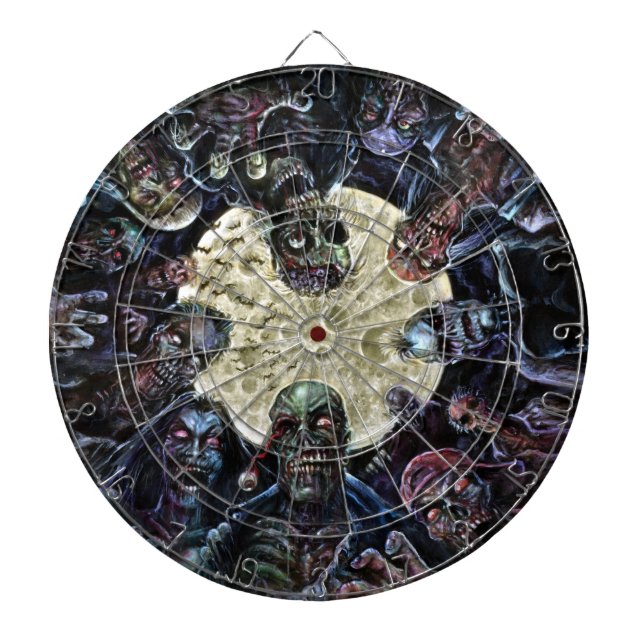 Zombies Attack (Zombie Horde) Dartboard (Front)