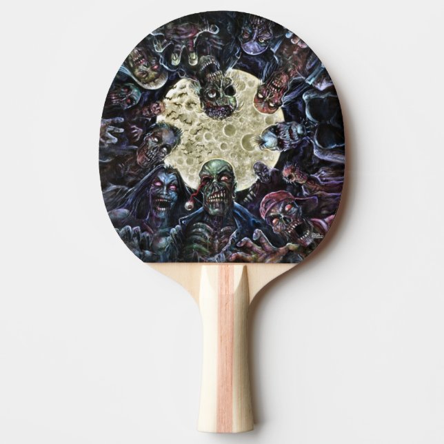Zombies Attack (Zombie Horde) Ping Pong Paddle (Front)