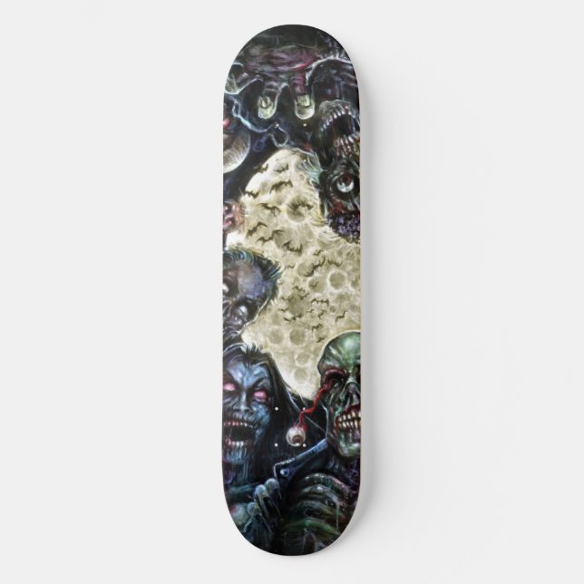 Zombies Attack (Zombie Horde) Skateboard (Front)