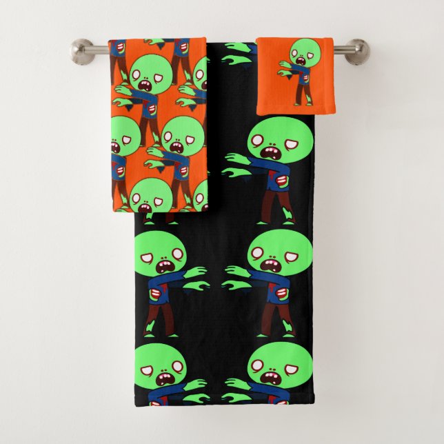 Zombies Bathroom Towel Set (Insitu)