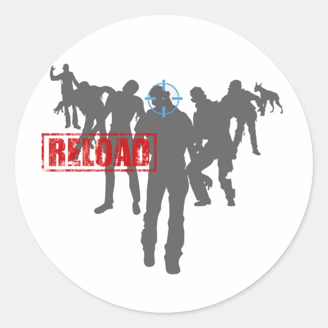 Zombies Classic Round Sticker (Front)