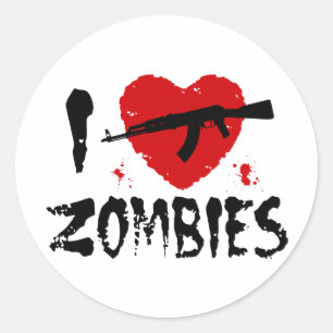 Zombies Classic Round Sticker