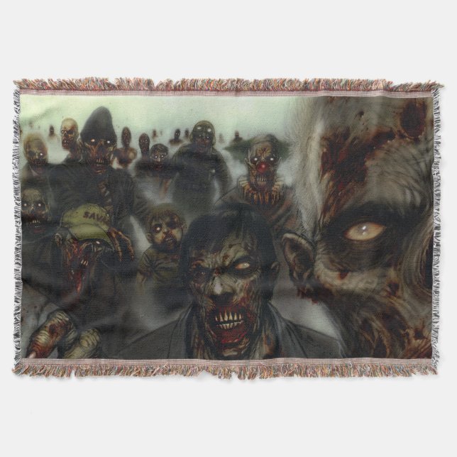 Zombies Coming For You Throw Blanket (Front)