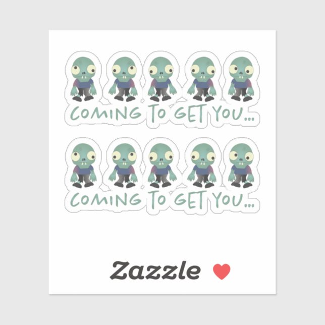 Zombies...Coming to Get You! (Sheet)