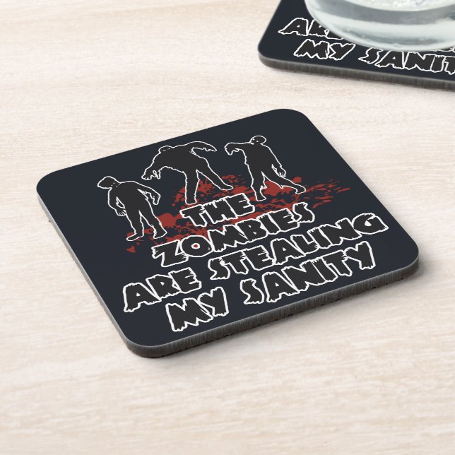 Zombies custom colour coasters (Left Side)