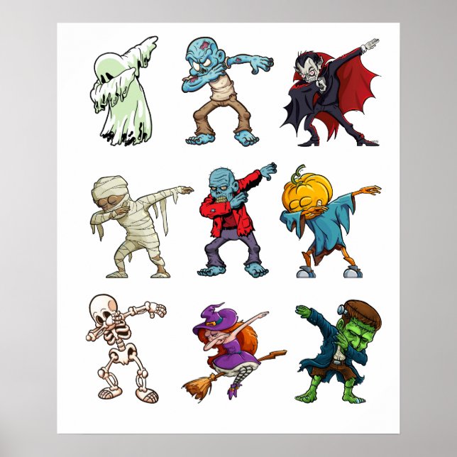 zombies dabbing poster (Front)