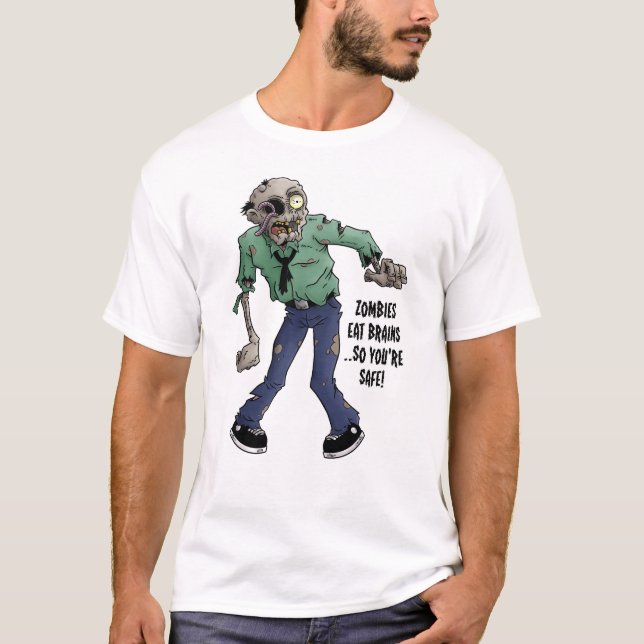 Zombies Eat Brains T-Shirt (Front)