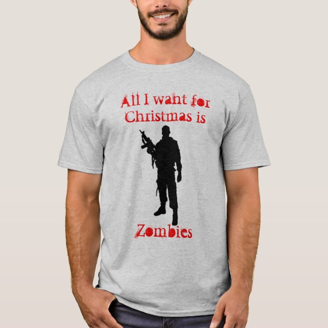 Zombies For Christmas T-Shirt (Front)