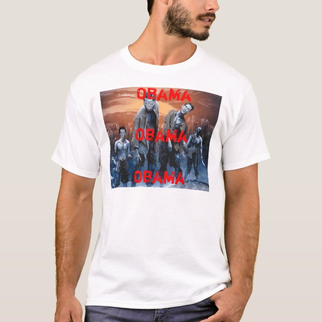 Zombies for Obama T-Shirt (Front)