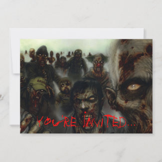 Zombies Halloween Invitation