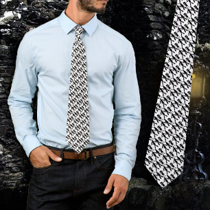 Zombies Halloween noir et blanc Motif Cravate