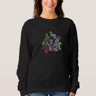 Zombies Happy Halloween Spooky Scary Zombie Men Wo Sweatshirt