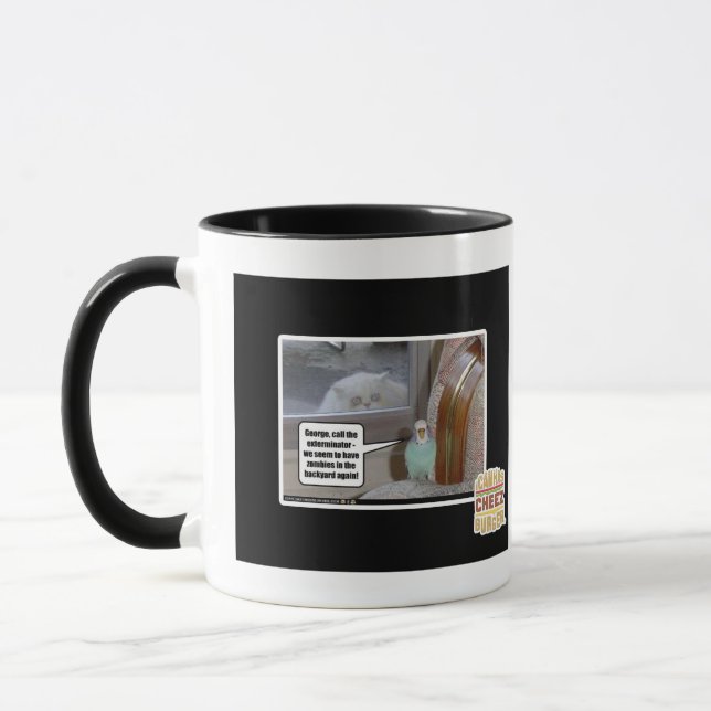 Zombies in the backyard mug (Left)