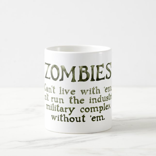Zombies Industrial Military Complex Magic Mug (Center)