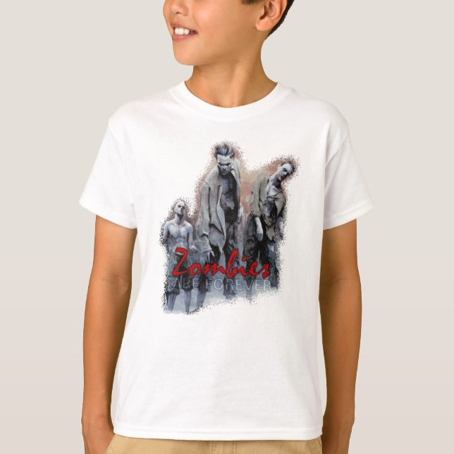 Zombies kids ringer shirt (Front)