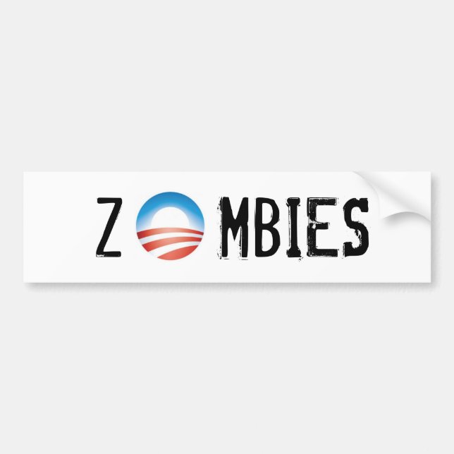 Zombies - Obama Zombies Bumper Sticker (Front)