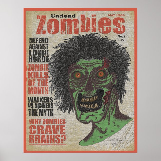 Zombies the Magazine Undead Poster (Front)