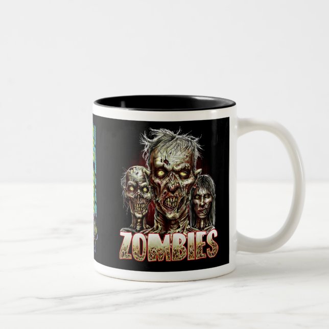 ZOMBIES! Two-Tone COFFEE MUG (Right)