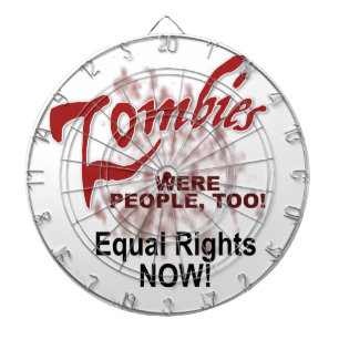 zombies were people too dartboard