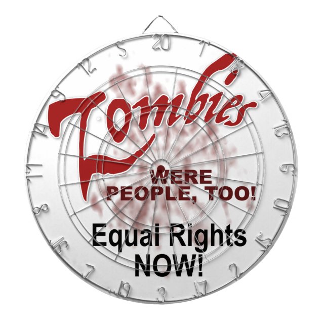 zombies were people too dartboard (Front)