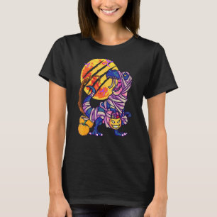 Zombiesaurus T Rex Dinosaur Halloween Bloody Zombi T-Shirt