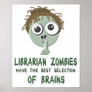 Zombis de bibliothécaire - affiche