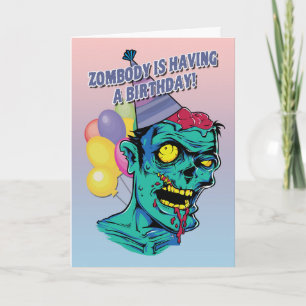 Zombody possède une carte Zombie anniversaire avec
