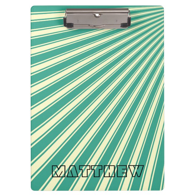 Zomp Colour Stripe Funky Pattern Clipboard (Front)