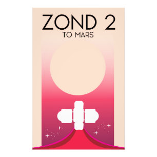 Zond 2 Space Art. Photo Print