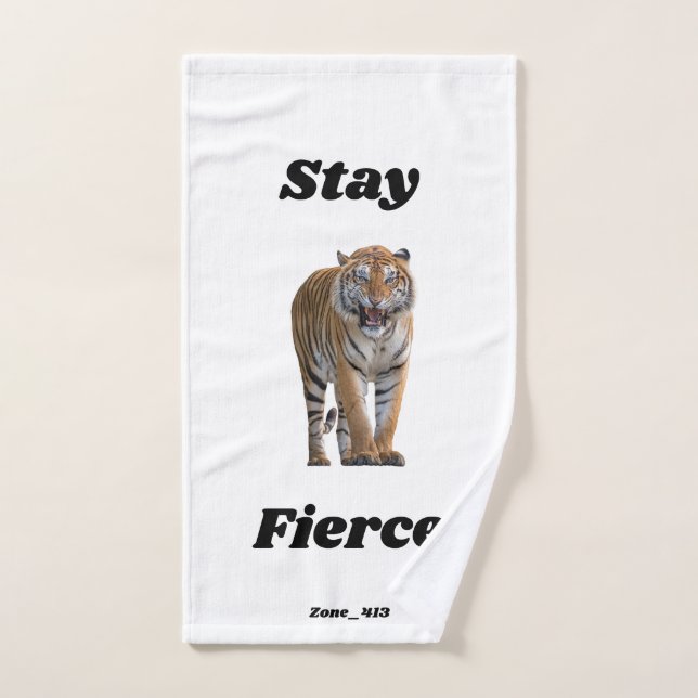 Zone_413 Serviette main de tigre (Serviette à main)