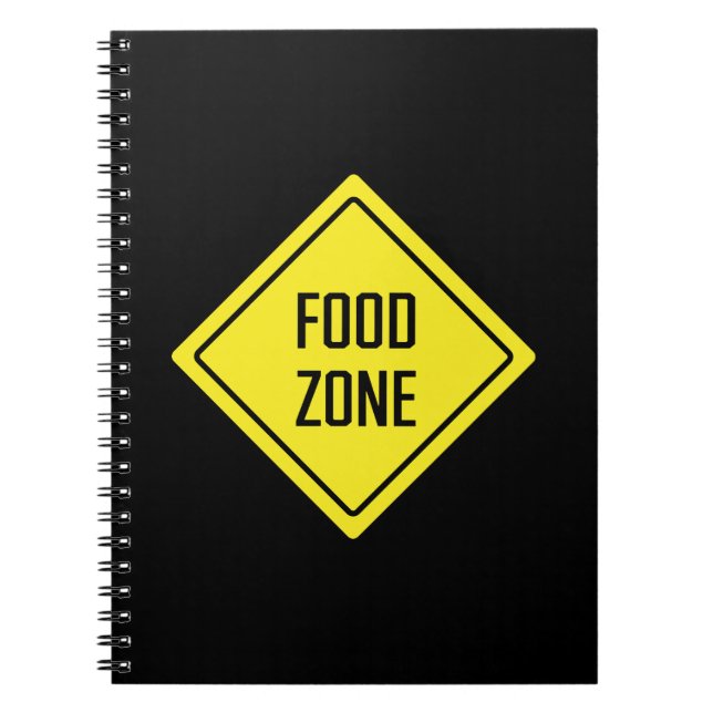 Zone alimentaire | Signal routier | Carnet Spiral (Devant)