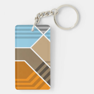Zone de subduction Abstraite Porte - clé acrylique