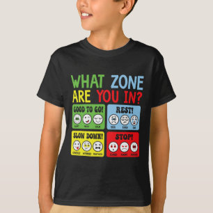 Zone Of Regulation For School Counsellor Mental He T-Shirt