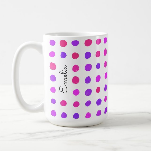 Zones dessinées à la main Mug personnalisée (Gauche)