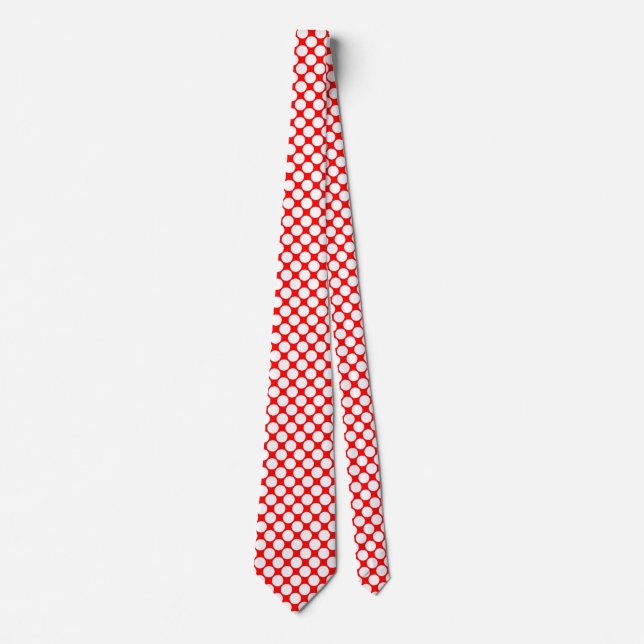 Zones diagonales - Blanc sur Cravate rouge (Devant)