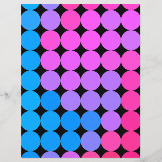 Zones roses et bleues avec feuille de papier noir