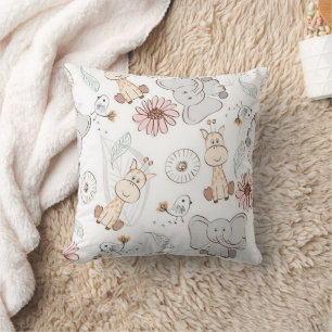 Zoo Amis Jetez Oreiller 16" x 16"