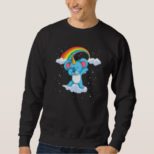 Zoo Animal Lover Rainbow Koalacorn Unicorn Dabbing Sweatshirt