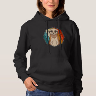Zoo Animal Meerkat Africa Safari Retro Meerkat 1 Hoodie