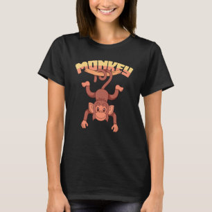 Zoo Animal Monkey  Chimpanzee Cute Monkey T-Shirt