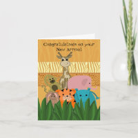 Zoo Animal New Baby Congratulations