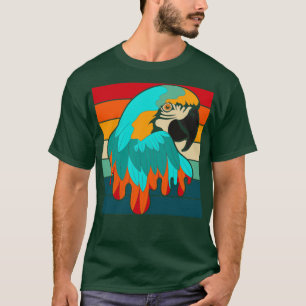 Zoo Animal Retro Bird Macaw Parrot T-Shirt