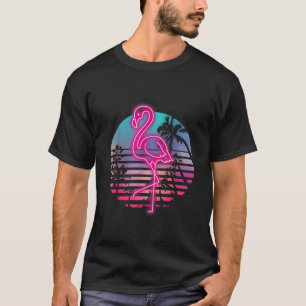 Zoo Animal Tropic Summer Sunrise Gift Flamingo T-Shirt