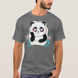 Zoo Animal Valentines Day Gift Panda Bear T-Shirt