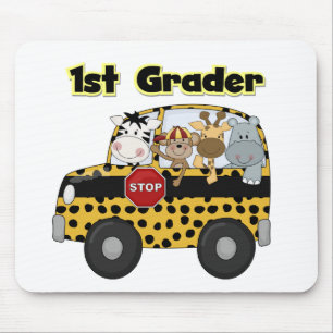 Zoo Animals 1st Grade Tshirts and Gifts Mouse Pad